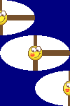 Texture brush with CenterExtend map mode. AntiAliasing = false, AlphaBlending = false.